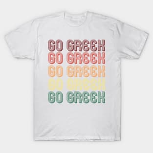 Retro Go Greek! T-Shirt